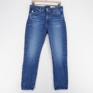 AG Adriano Goldschmied Mari Jeans Womens 29 Blue Mid Rise Slim Straight Stretch